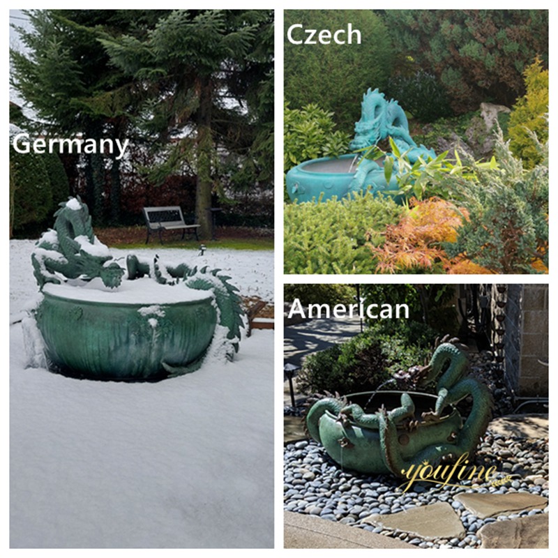 bronze dragon statue water fountain customer feedback
