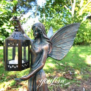 » Exquisite Bronze Elf Garden Statues With Lantern BOK1-321
