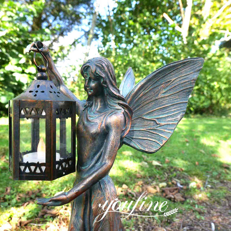  » Exquisite Bronze Elf Garden Statues With Lantern BOK1-321 Featured Image