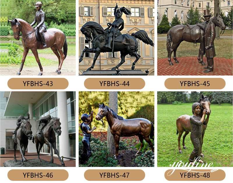 bronze equestrian statue - YouFine Sculpture