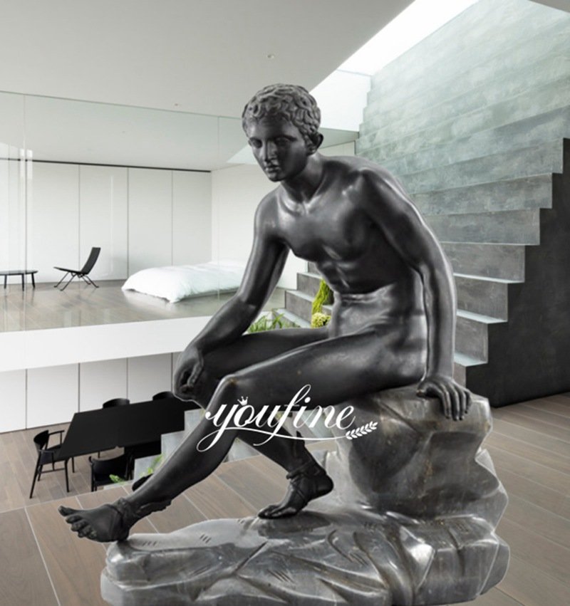 bronze hermes sculpture