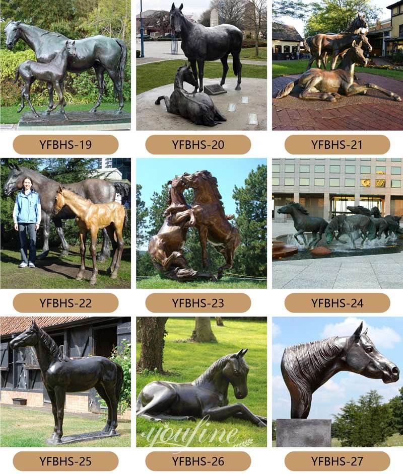 bronze horse statue large - YouFine Sculpture