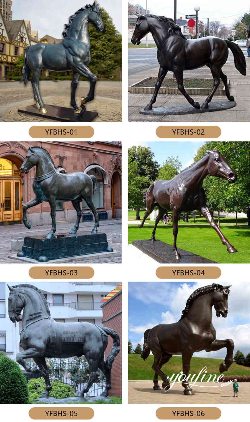 bronze horse statue life size -YouFine Sculpture