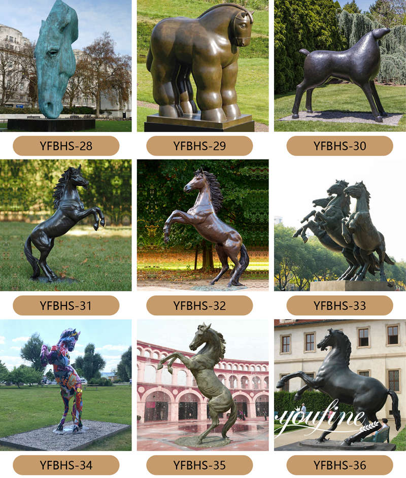 bronze horse statue life size -YouFine Sculpture