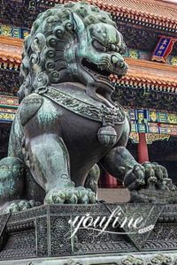  » Antique Large Bronze Chinese Guardian Lion Statue for Sale BOK1-244