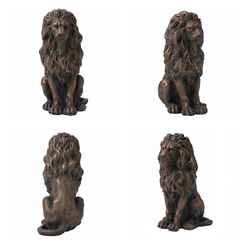 bronze lion statue - YouFine Sculpture