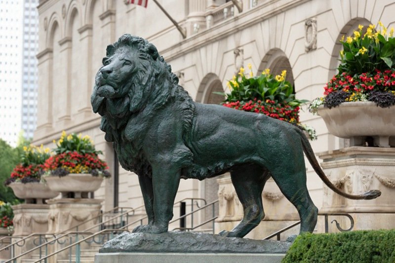 bronze lion statue for sale