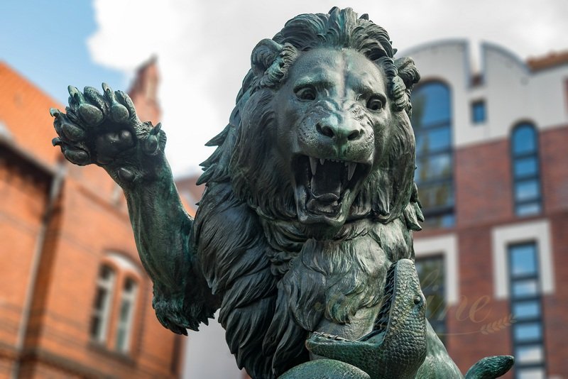 bronze lion statue for sale