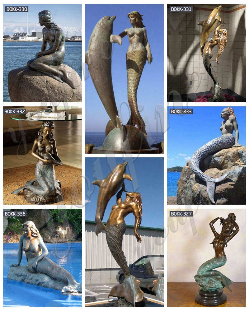 bronze mermaid statue -YouFine Sculpture