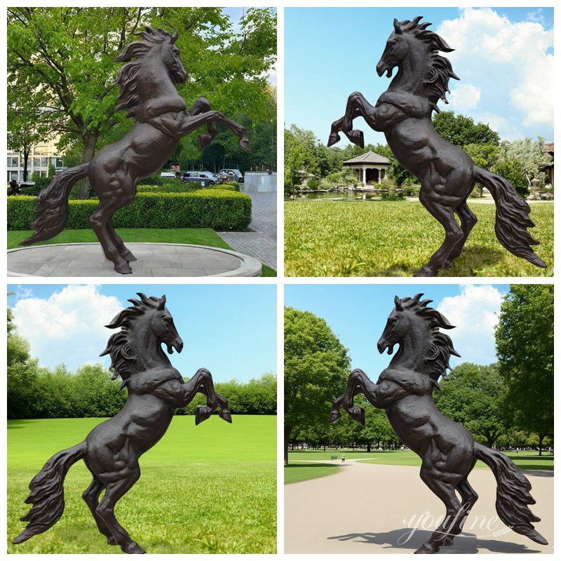 bronze rearing horse statue application scenes