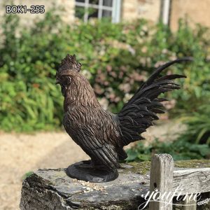  » Vivid Bronze Rooster Statue Outdoor Decor Manufacturer BOK1-255