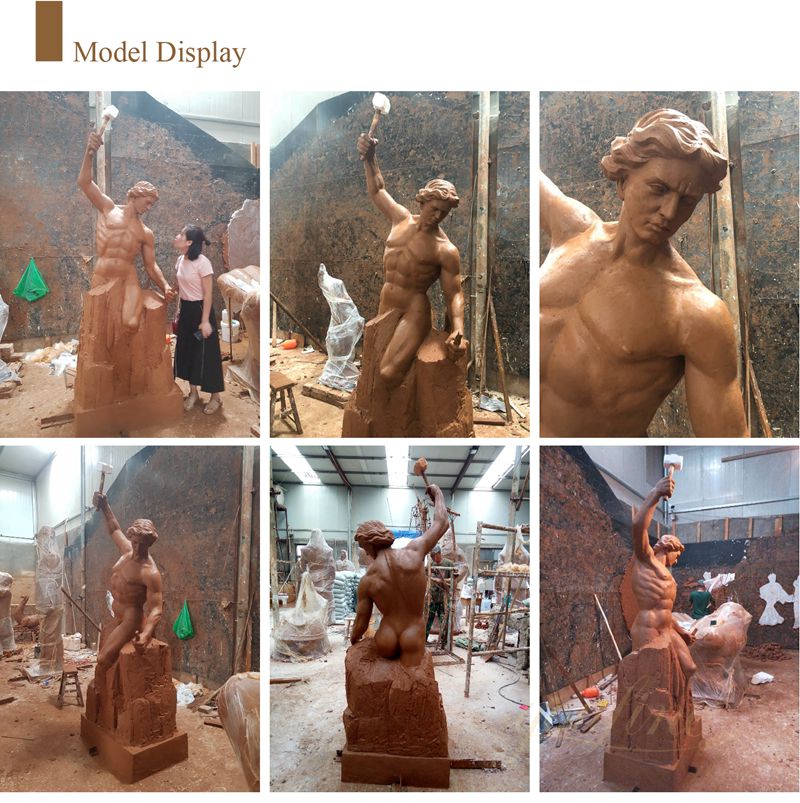 bronze self made man statue for sale