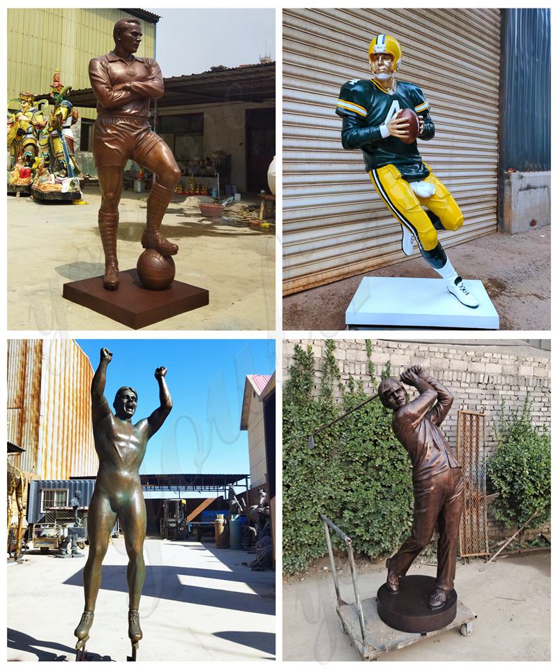 bronze sports series sculpture