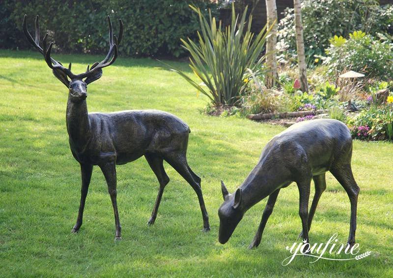 bronze stag statue - YouFine Sculpture