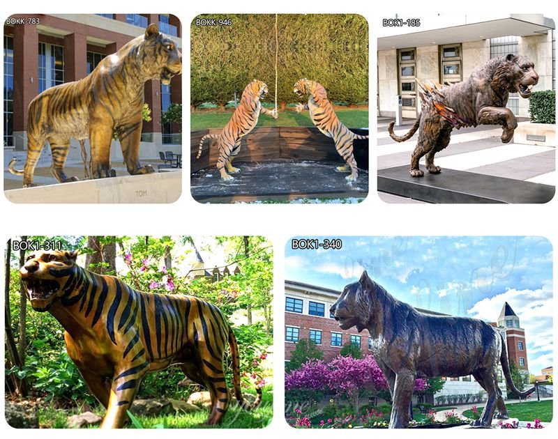 bronze tiger sculptures for sale