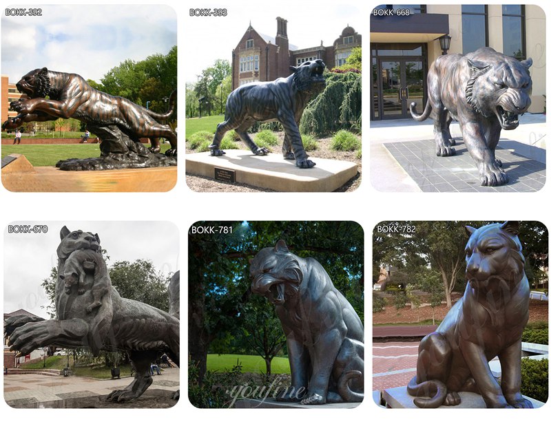 bronze tiger sculptures for sale