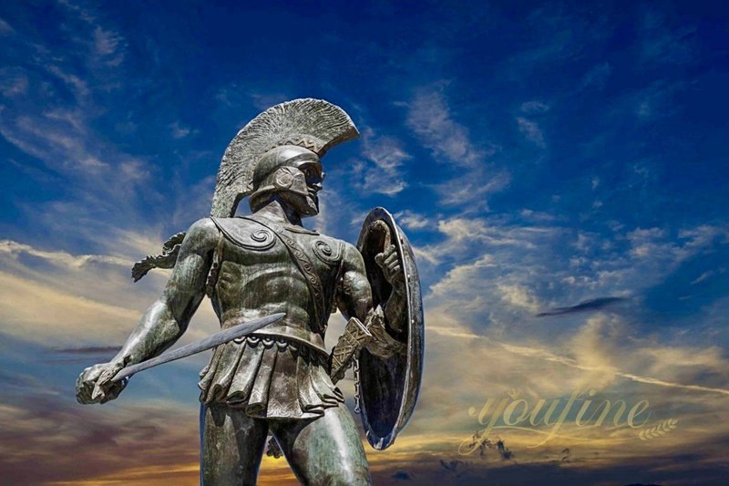 Bronze Mascot Trojan Warrior Statue for Sale