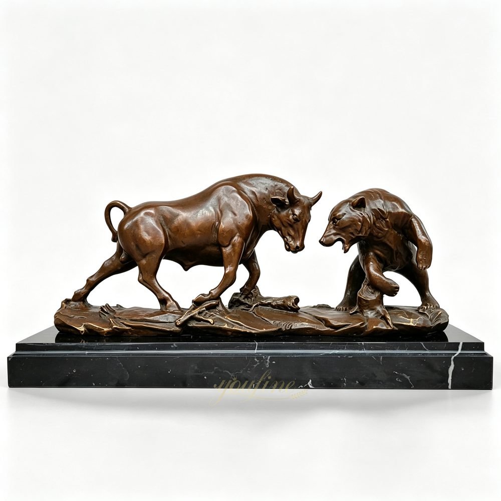 bull and bear statue