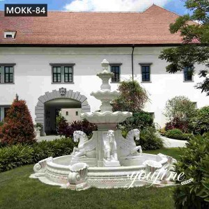 Elegant Horse Fountain Statues Ponds Home Garden Decor for Sale MOKK-84