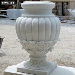  » Hot Sale Round Marble Planter Pots for Garden Decor Supplier MOKK-54-4