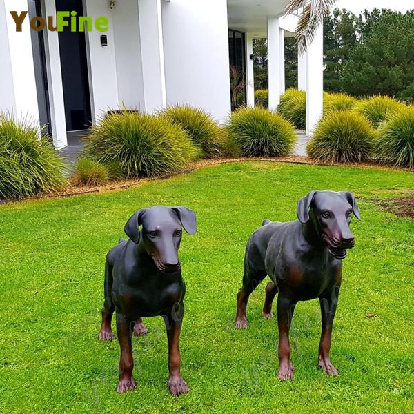 ‘Pair of Custom Antique Bronze Dog Statues-Greet Feedback from Our Valued Australian Customers