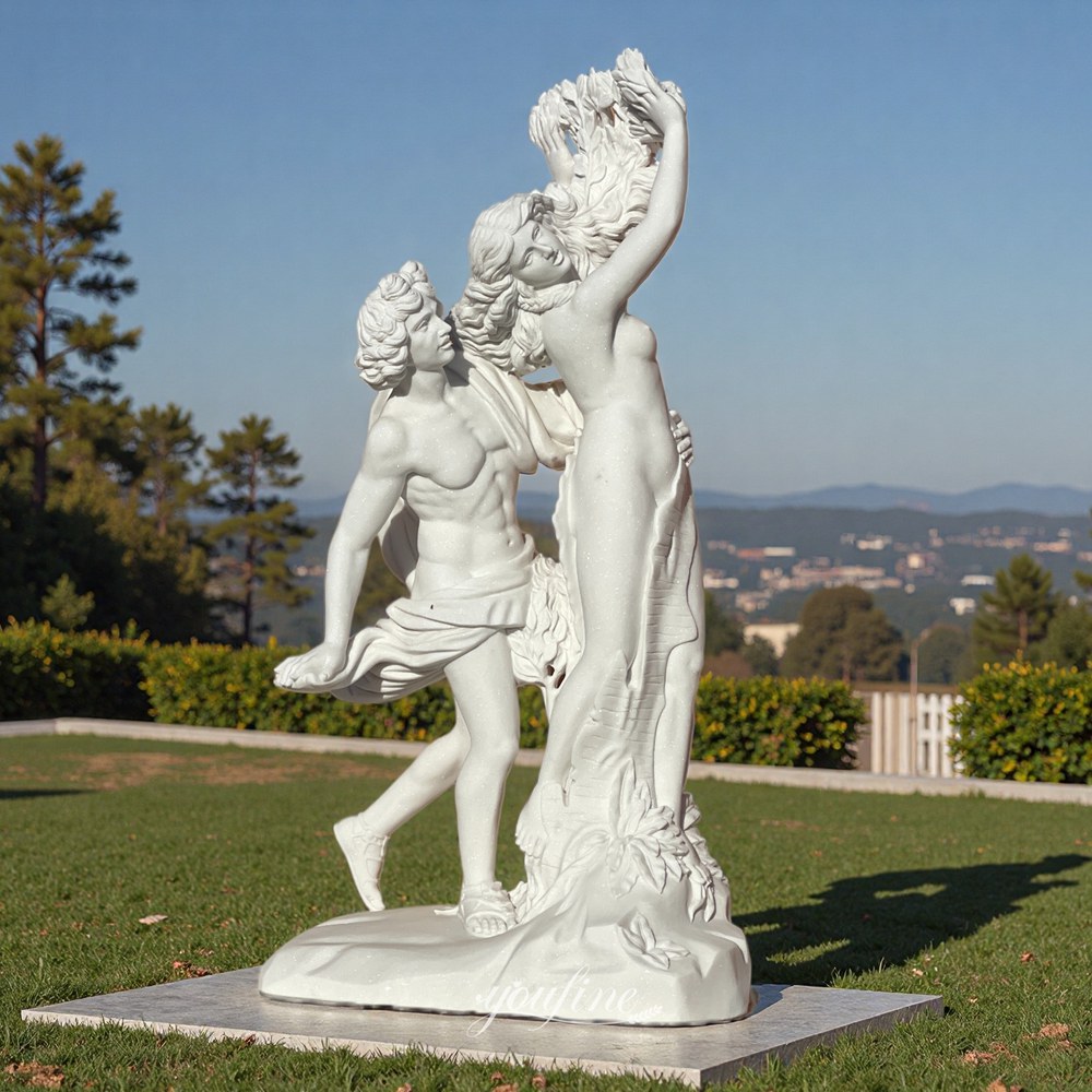 carved marble Apollo and Daphne art sculpture replica