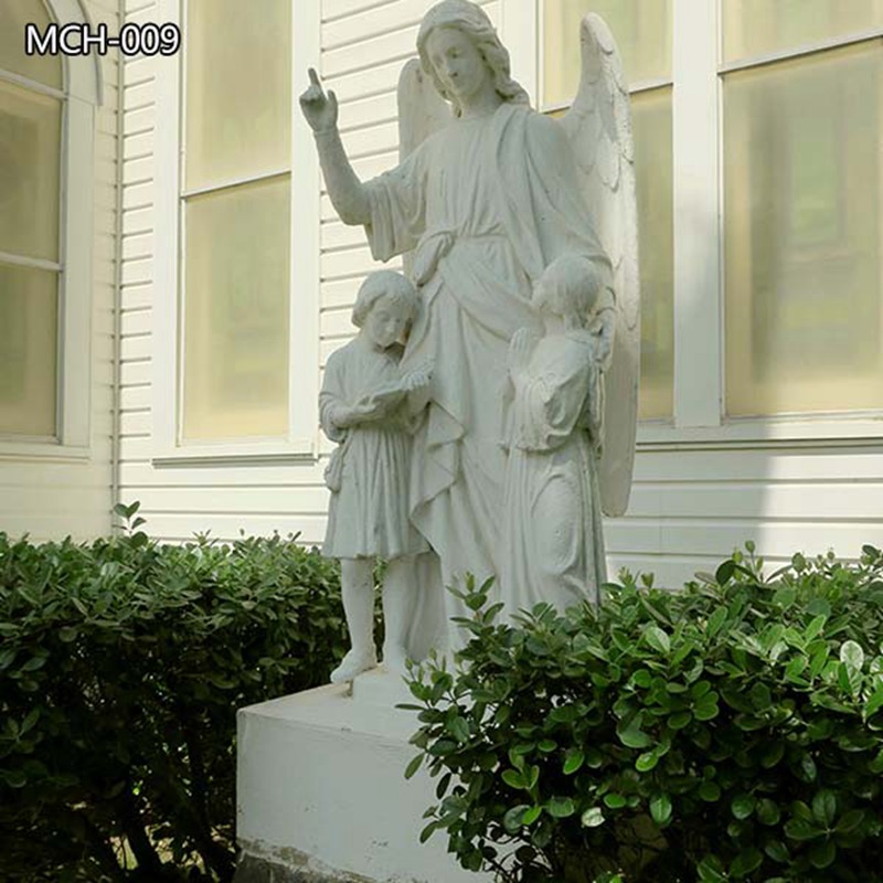 catholic angel with children statue