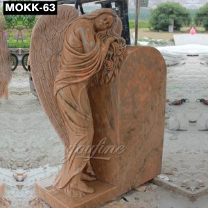 Natural Marble Angel Headstones Prices MOKK-63