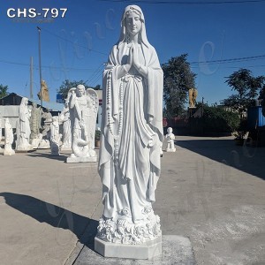 Outdoor Catholic Our Lady of Lourdes Marble Statue for Sale CHS-797