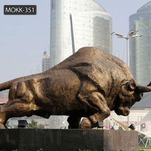  » Garden animal sculpture Bronze life size bull statue for sale BOKK-351