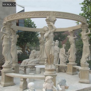  » Garden western natual marble large gazebo for sale MOKK-24