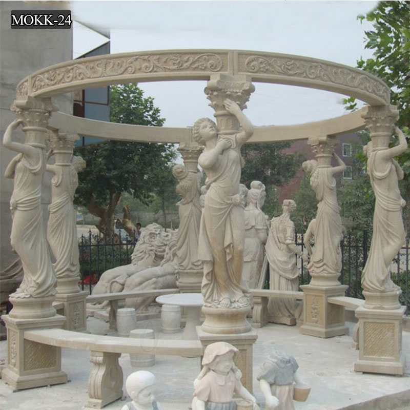  » Garden western natual marble large gazebo for sale MOKK-24 Featured Image