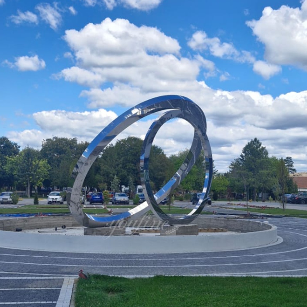 bronze abstract lovers sculpture for music academy decor