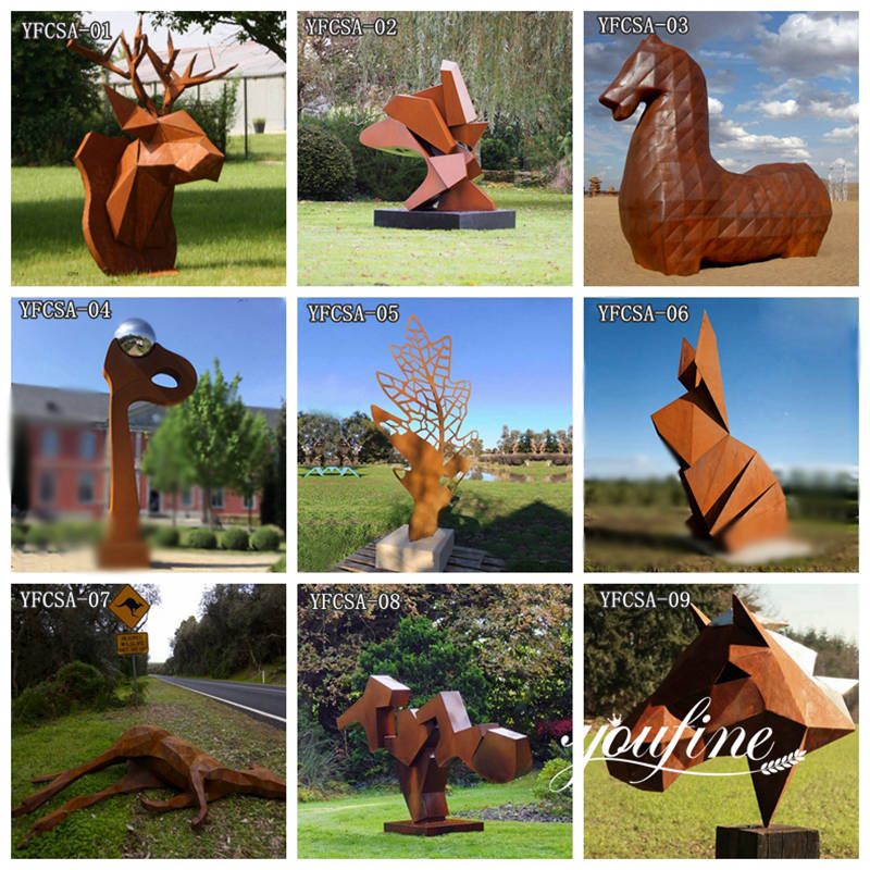 corten steel garden sculptures -YouFine Sculpture