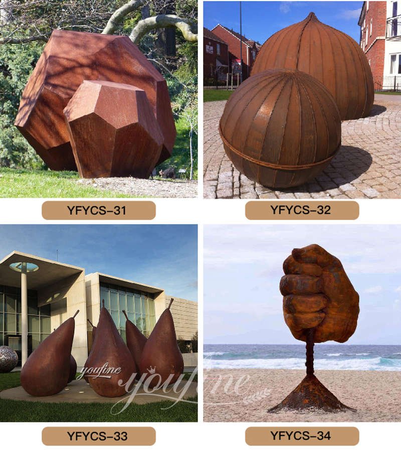 corten steel sculpture - YouFine sculpture