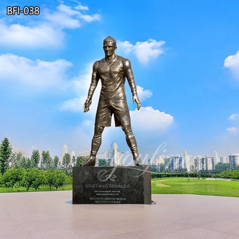 cristiano ronaldo bronze sculpture