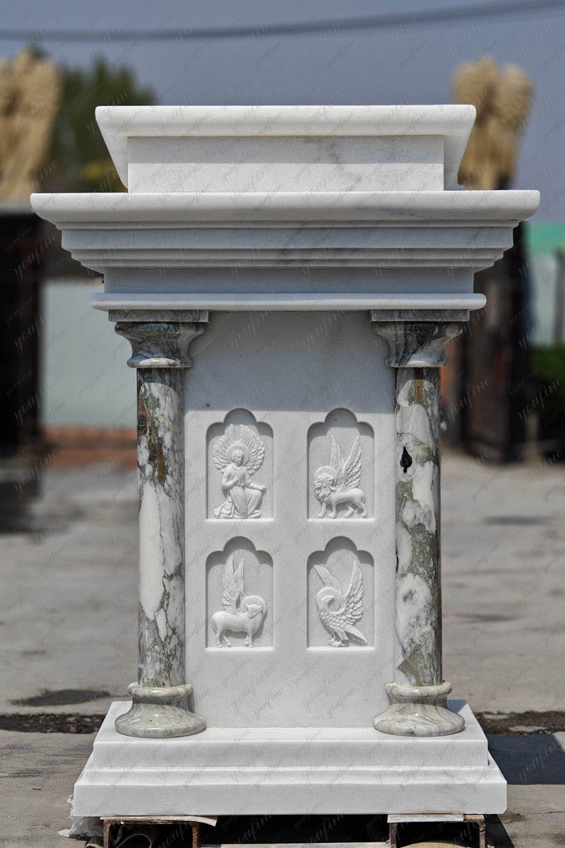 custom marble pulpit