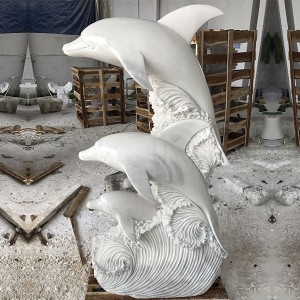  » Outdoor garden decor marble dolphin sculpture for sale