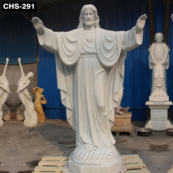  » White Marble Sacred Heart of Jesus Statue Outdoor Manufacturer CHS-291 Featured Image