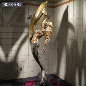  » Coastal beach decoration life size mermaid statue BOKK-329