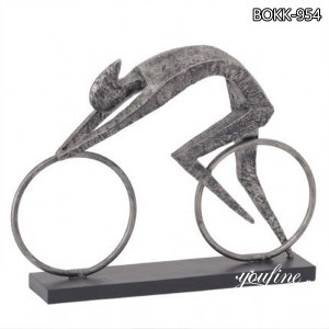  » Modern Bronze Abstract Cyclist Sculpture Sports Lovers for Sale BOKK-954