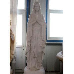  » Hand Made Natural Marble Virgin Mary Statue for Sale