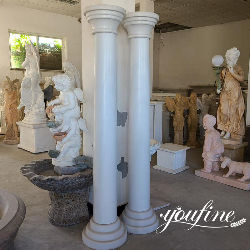 Large Outdoor Simple Marble Column for Sale MOKK-699