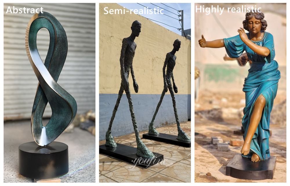 different types of bronze sculptures