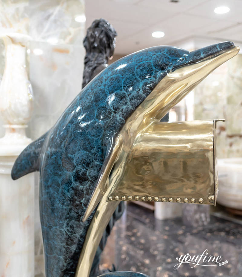 dolphin mailbox statue- YouFine Sculpture