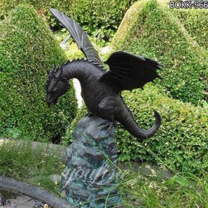 Bronze Dragon Sculpture Fountain Lawn Ornaments for Sale BOKK-966
