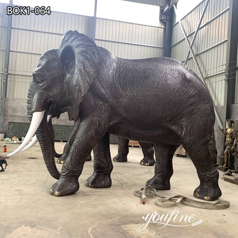 Large Outdoor Bronze Elephant Statue High Quality Factory Supply BOK1-064