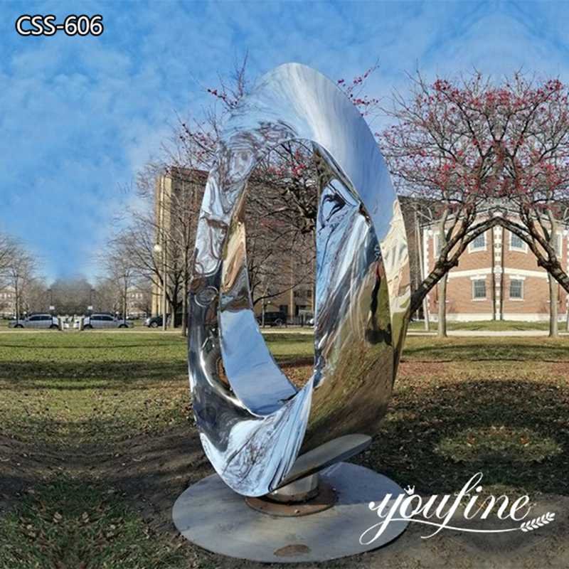 Stainless Steel Mobius Strip Sculpture Outdoor Decor Supplier CSS-606