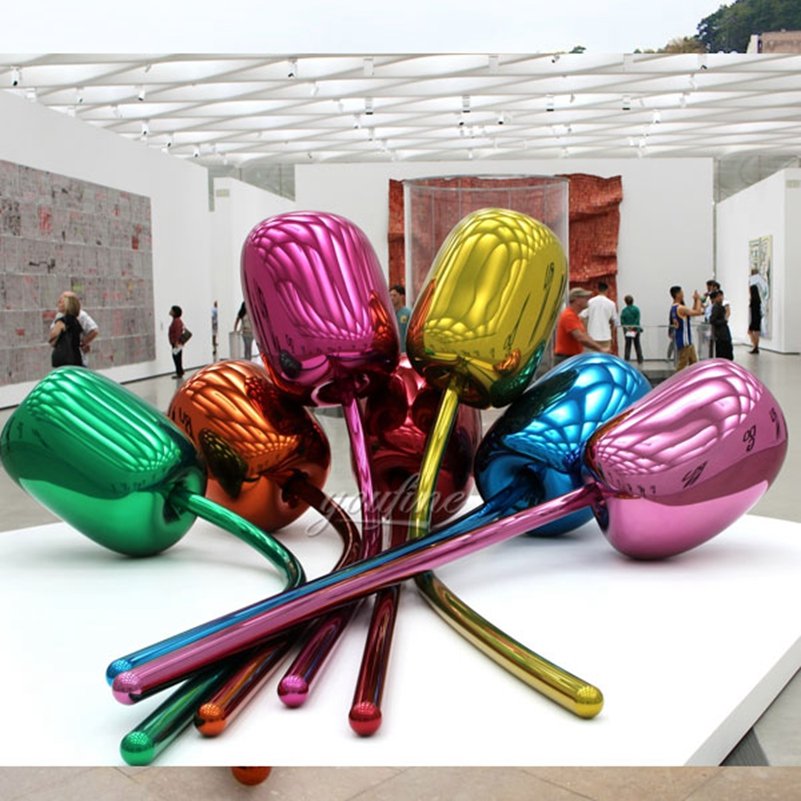 jeff koons tulips mirror sculpture for sale CSS-18 - YouFine Art Sculpture