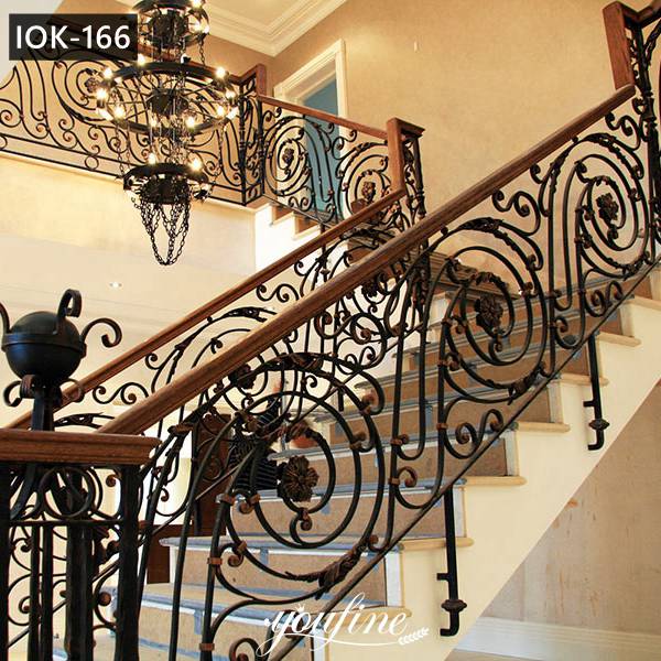 Ornamental Wrought Iron Balustrades Interior Decor on Discount IOK-166